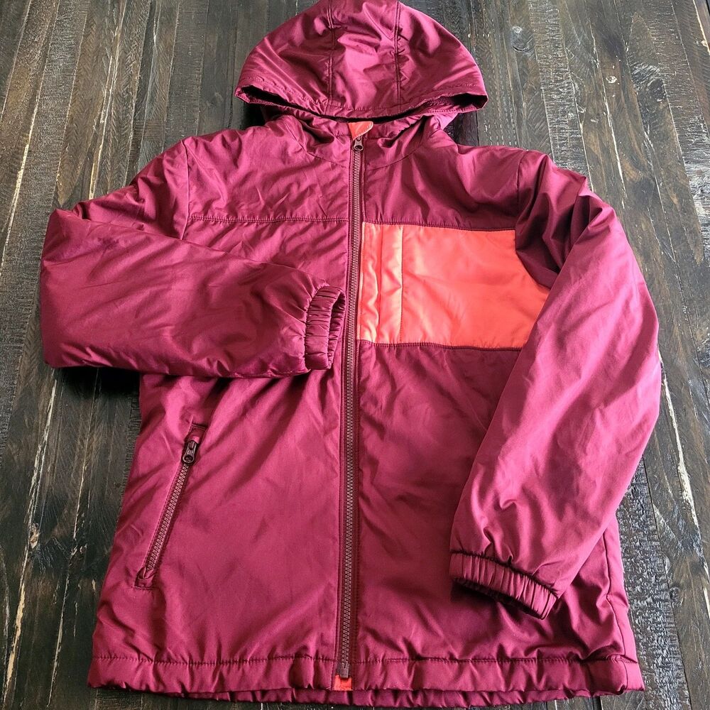 Gap Fleece Lined Hooded Colorblock Winter Jacket Coat Kids XXL
